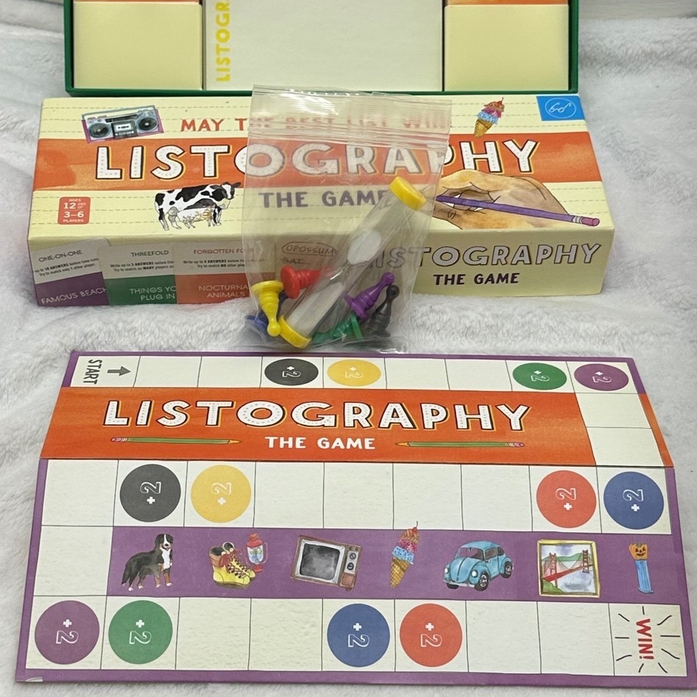 Listography Chronicle Books, The Game Board Game Excellent Creative‎ Party Game